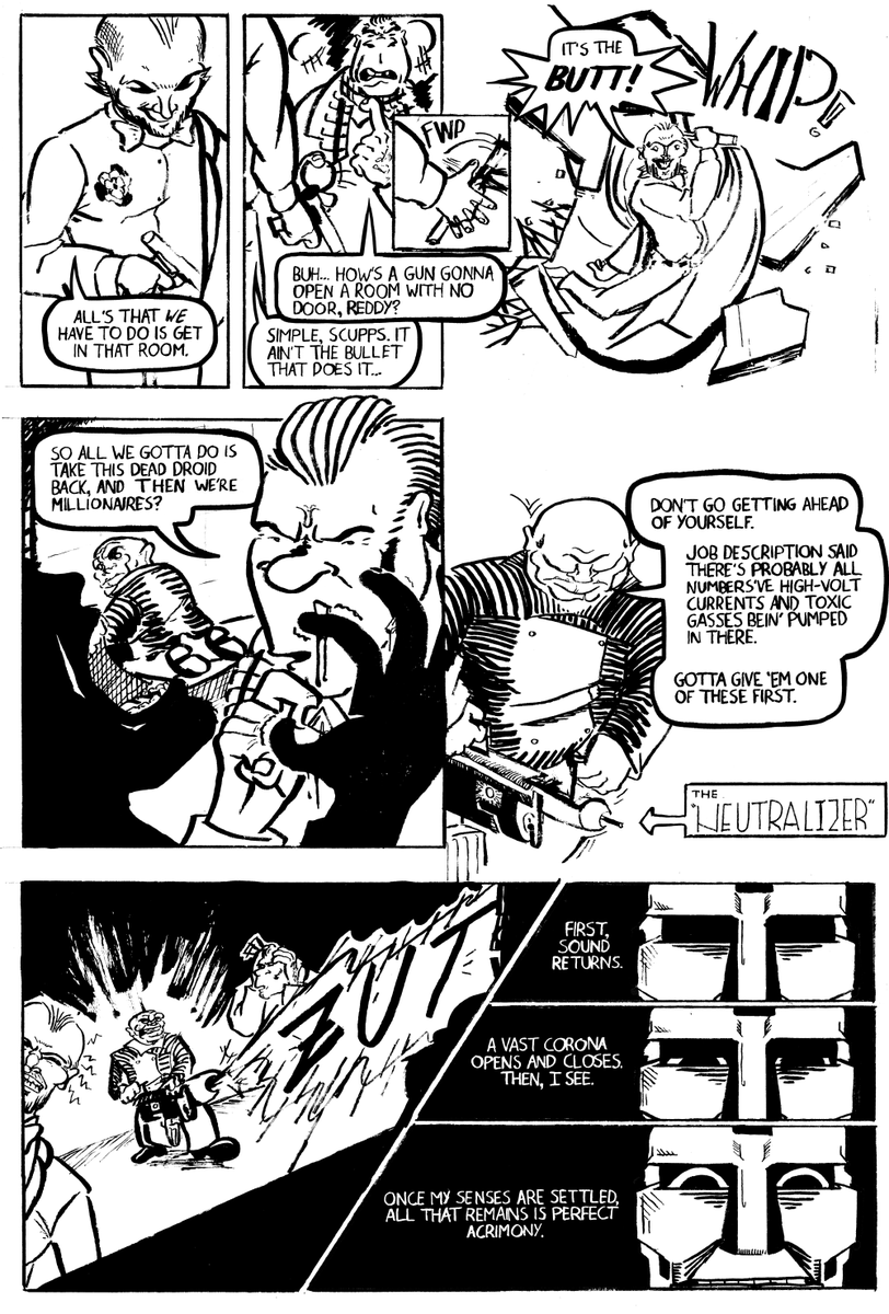 hankmodular's tweet photo. im still not on this site, but i cant resist posting this: these are the first four pages of my new comic, SIMPATICO. you know where to find out more https://t.co/whK115dWou