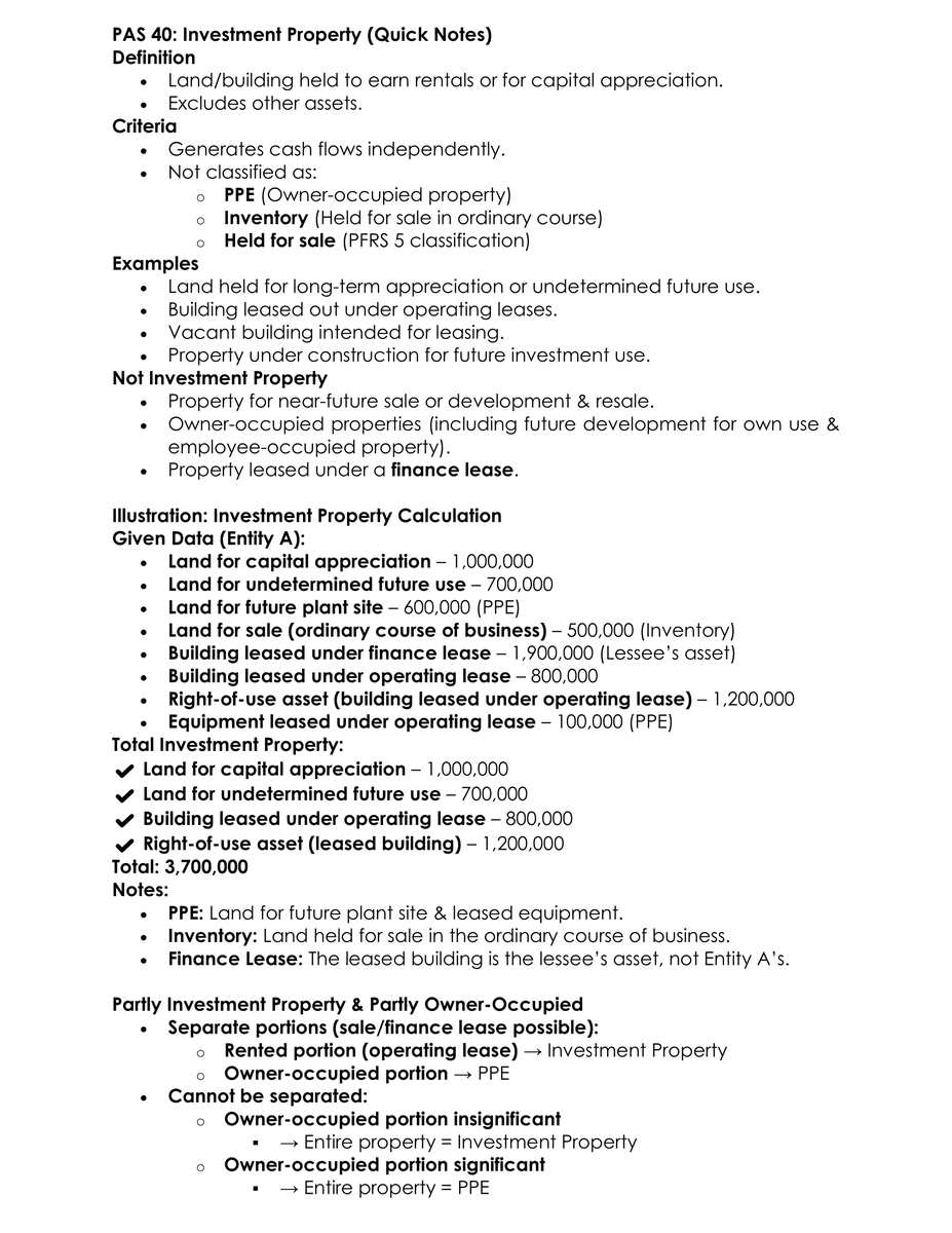 alastaircpa's tweet photo. (FAR) PAS 40 - Investment Property (Notes) https://t.co/J1fB3vHFdo