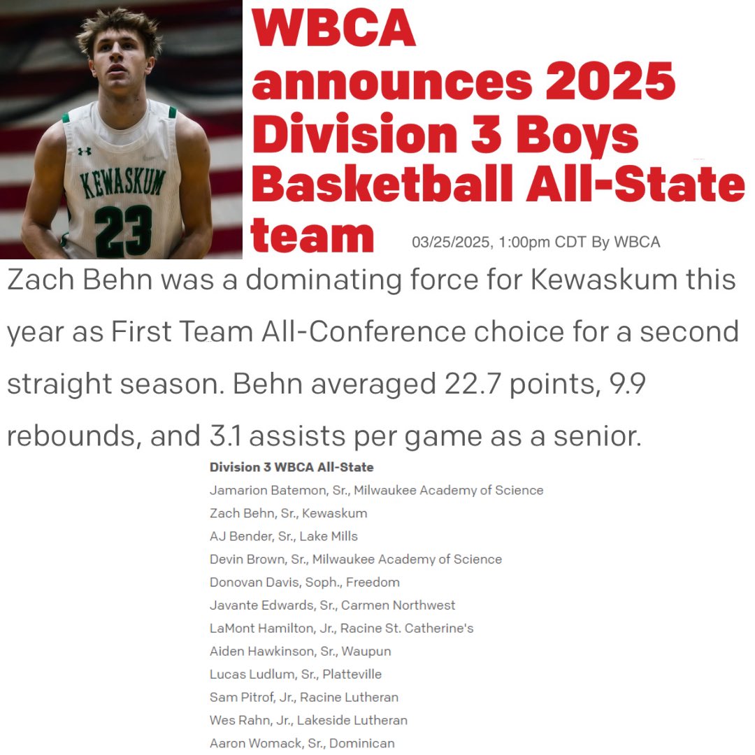 Congratulations <a href="/ZachBehn/">Zach Behn</a> ! Well deserved!