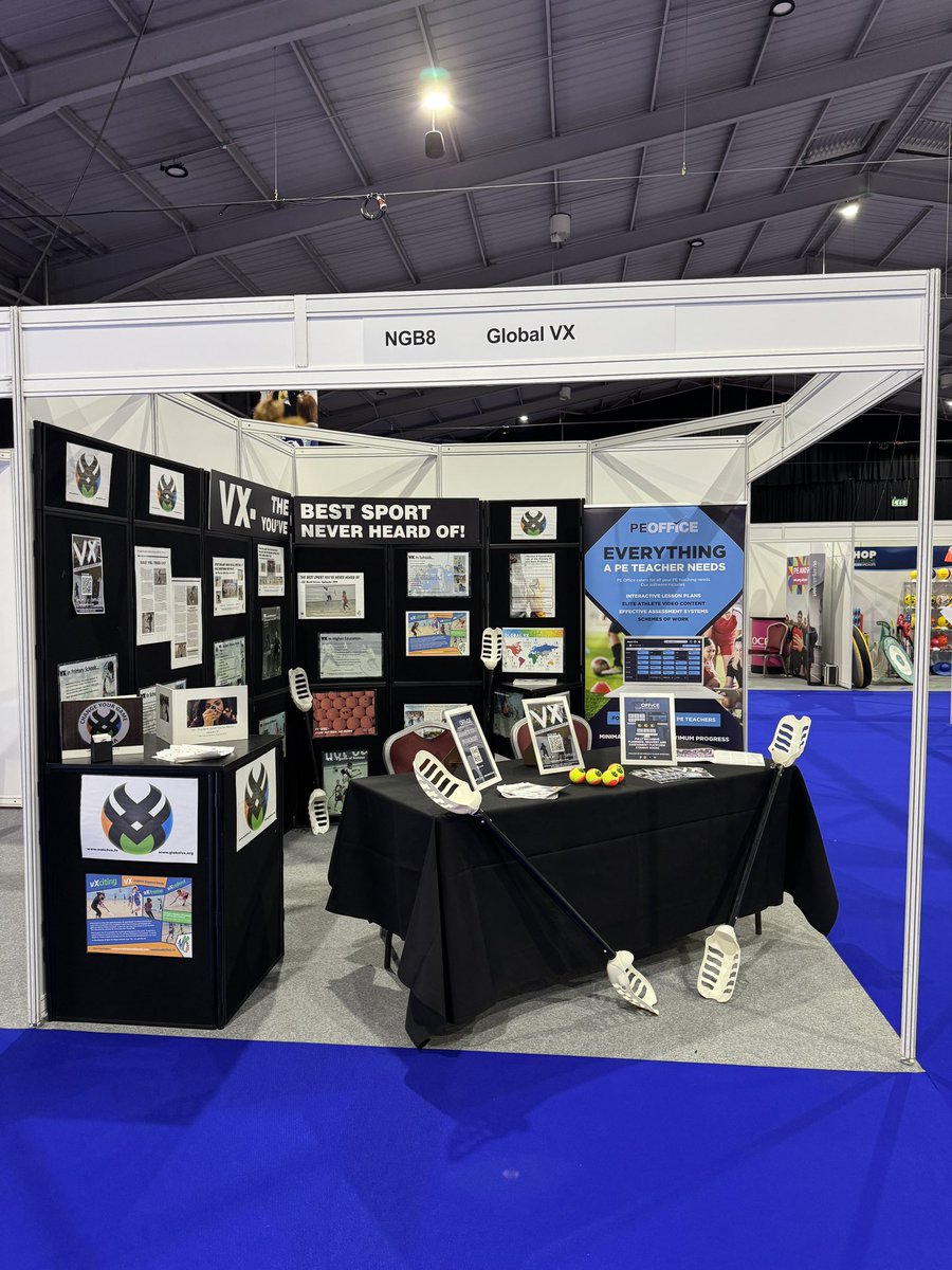 VX_Int's tweet image. From Global VX:  all set up and ready to go at tomorrow’s @YouthSportTrust  conference.  Delighted to have support from @PEOffice for the official launch of the relationship #vx #vxsport #sport #newsport  #ballsport #peteaching