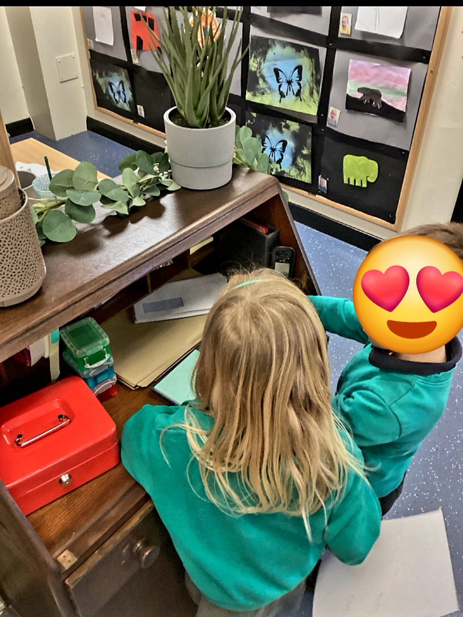Our traditional writing bureau has been a popular addition to early years today! <a href="/BramleySchool/">Bramley Grange Primary School</a>