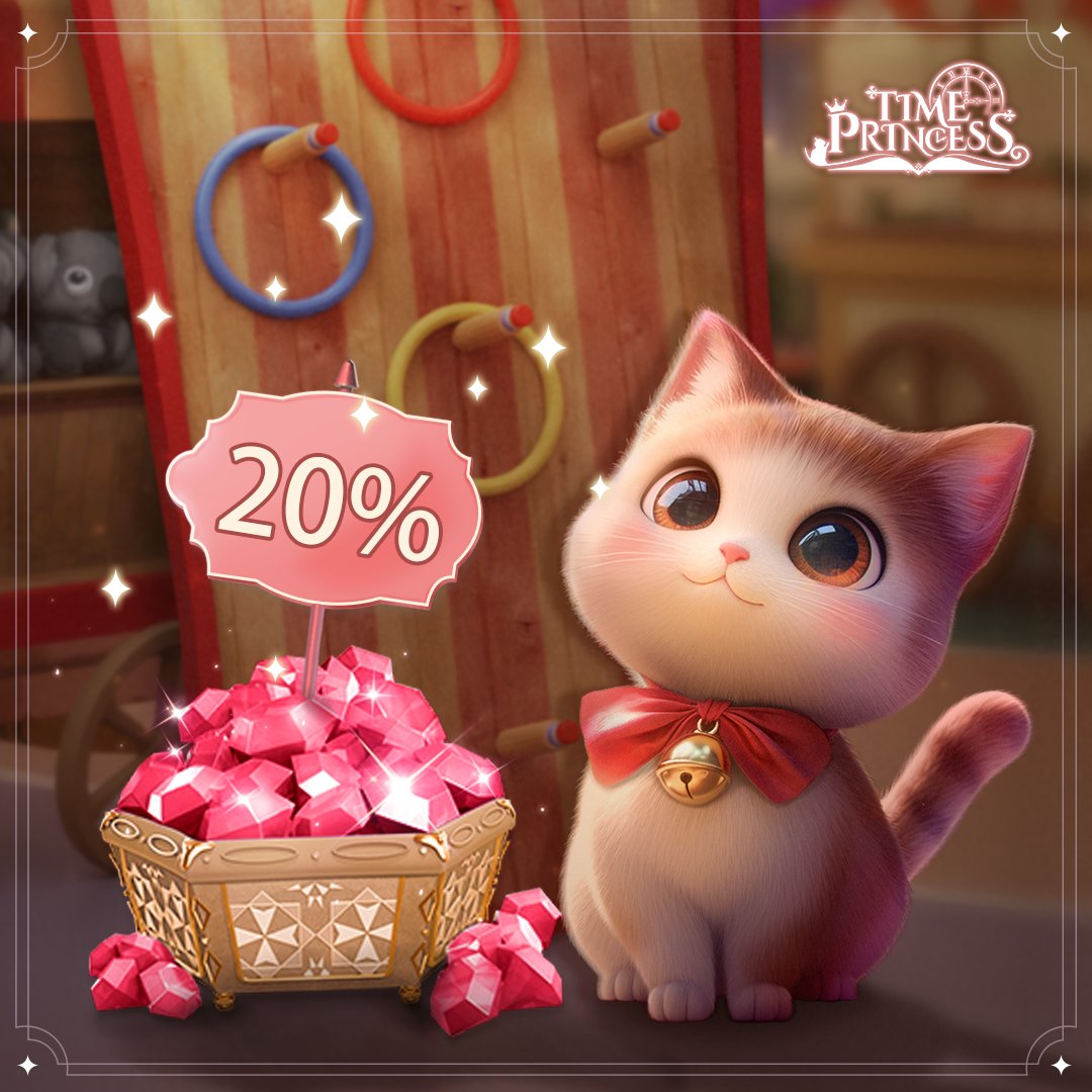 A new round of the Crystal Payment Center special offer event is coming soon! Enjoy a 20% rebate on all items with your purchase!

📅 Event Period: 00:00, 3/27/2025 - 23:59, 3/31/2025  (GMT-5)

Visit Crystal Payment Center 👉 tp.igg.com/store

#timeprincess #dressup #event