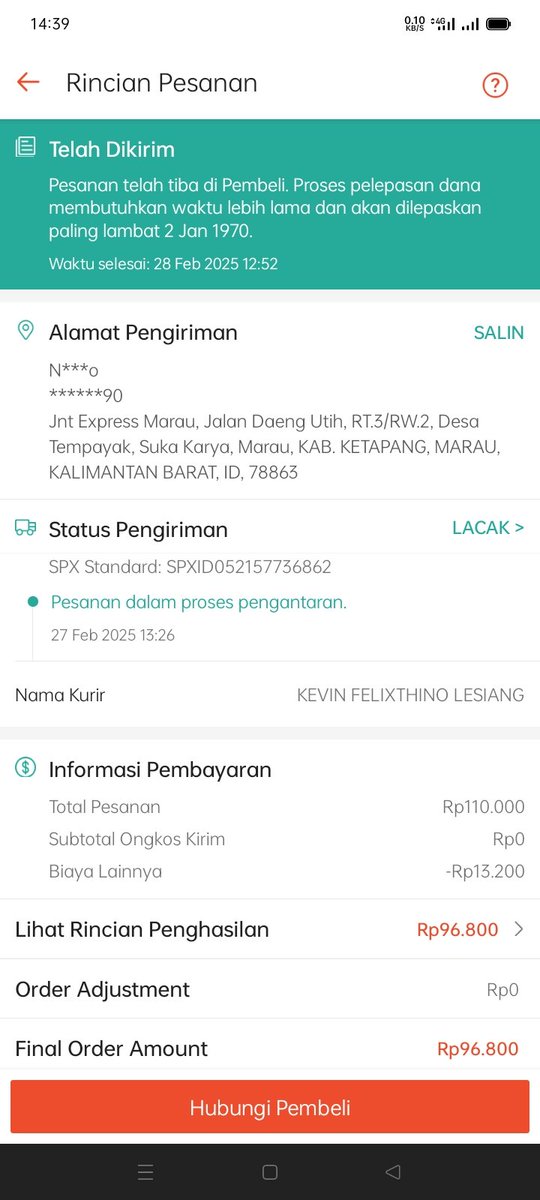 B703291's tweet photo. @ShopeeCare neh maksud na apa 2 jan 1970 ?? mo di tahan dana penjualan na sampai kapan ?? no pelaporan 1900480588830912541 https://t.co/wHaEzEPgYX