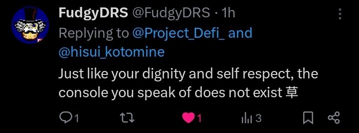 Project_Defi_'s tweet image. How do you guys game with @FudgyDRS ? He told me he doesn't have a console. I do but I'm not a real gammer. Am I confused? Do real gamers not own a console? Maybe his grandma died from all his bullshit logic and logic. She would be proud of you bro. You're a real gamer