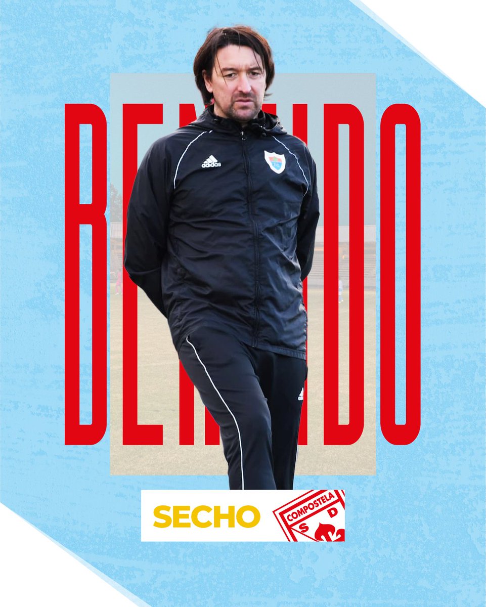 SD_Compostela's tweet photo. 📣 Secho, novo adestrador da SD Compostela

Chega co obxectivo de darlle volta a situación do equipo e acadar a salvación co Compos

Benvido e moita sorte!

@Sechofutboltips 🩵🤍

✍️ https://t.co/PXyOYtY6xh

#BenvidoSecho https://t.co/RMqNXLKyeS