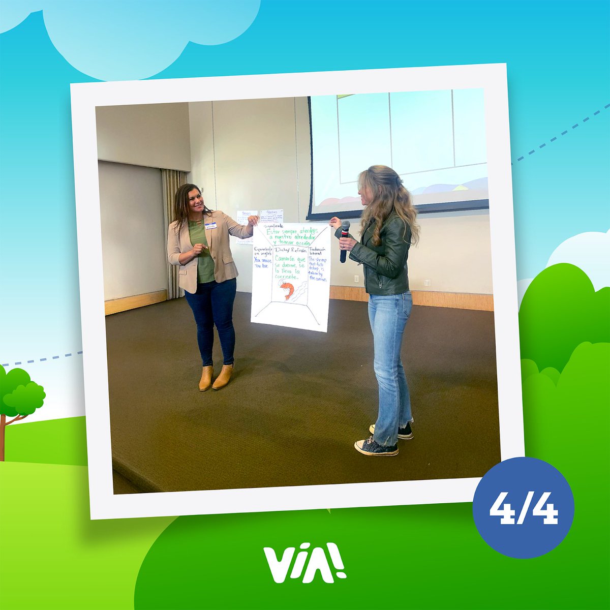 The Via Team shared fun ways to teach reading &amp; writing in DLI. Teachers enjoyed comparing literal &amp; figurative meanings of Dichos &amp; Refranes in Spanish &amp; English, fostering metalinguistic awareness through crosslinguistic comparisons. 📚✨

#DualLanguage #DLI #bilingualteacher