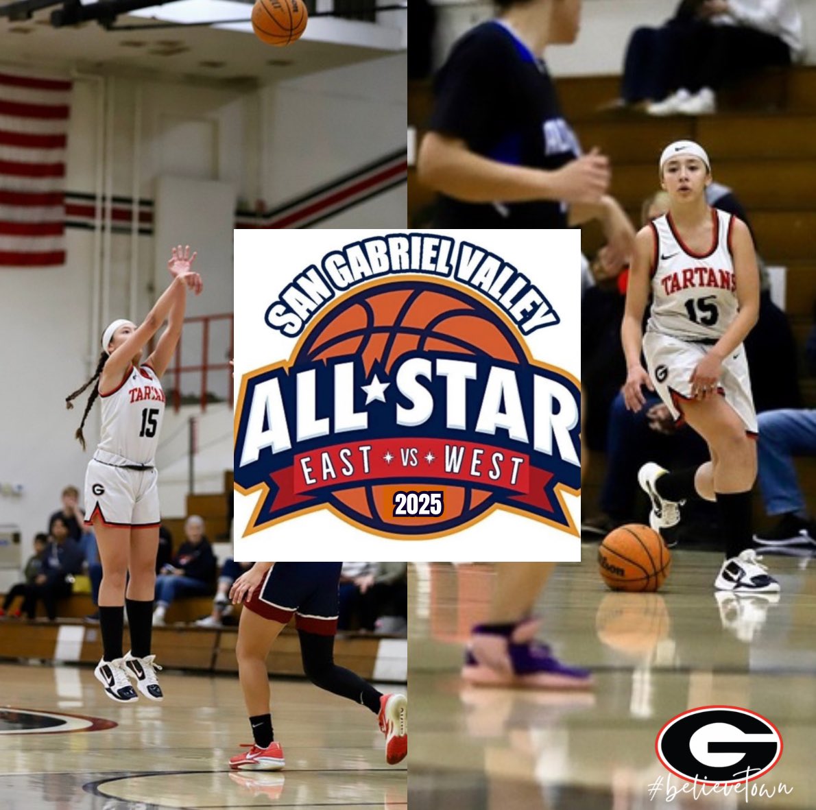 Come out this Saturday, March 29, 5:00pm at Bishop Amat to cheer on Bri as she represents Glendora on Team East. congrats Bri!! #Believetown #SGVAllStar