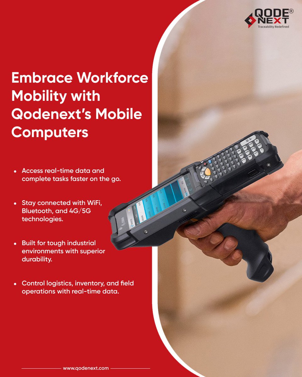 QodeNext (@qodenext) on Twitter photo Optimize logistics, inventory & field ops with Qodenext’s rugged mobile computers. Get real-time data, seamless WMS/ERP integration & reliable connectivity
Work smarter, faster—anytime, anywhere
bit.ly/4j2yCNO
<a href="/antgrasso/">Antonio Grasso</a> <a href="/ScottWLuton/">Scott W. Luton</a> <a href="/mvollmer1/">Dr. Marcell Vollmer 🇺🇦 #StaySafe #CES2025</a> <a href="/Nicochan33/">Nicolas Babin</a> <a href="/LindaGrass0/">Linda Grasso</a> Optimize logistics, inventory & field ops with Qodenext’s rugged mobile computers. Get real-time data, seamless WMS/ERP integration & reliable connectivity
Work smarter, faster—anytime, anywhere
bit.ly/4j2yCNO
<a href="/antgrasso/">Antonio Grasso</a> <a href="/ScottWLuton/">Scott W. Luton</a> <a href="/mvollmer1/">Dr. Marcell Vollmer 🇺🇦 #StaySafe #CES2025</a> <a href="/Nicochan33/">Nicolas Babin</a> <a href="/LindaGrass0/">Linda Grasso</a>