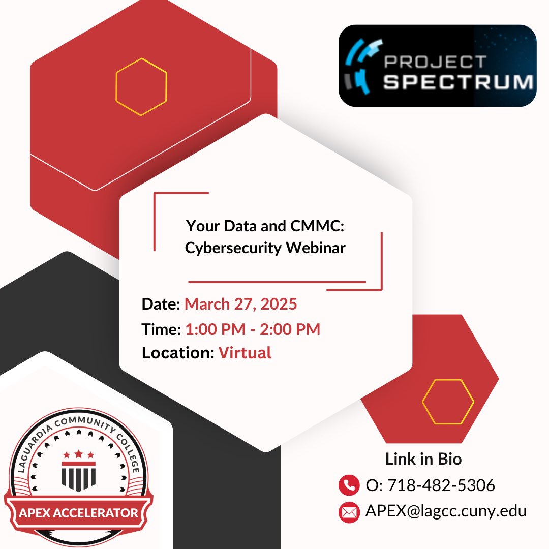 When pursuing contracts with the Department of Defense (DoD), knowing the level of CMMC compliance you need is crucial. 
Join us for a Project Spectrum webinar where we’ll dive into the specifics of identifying and handling Controlled Unclassified Information
#ProjectSpectrum