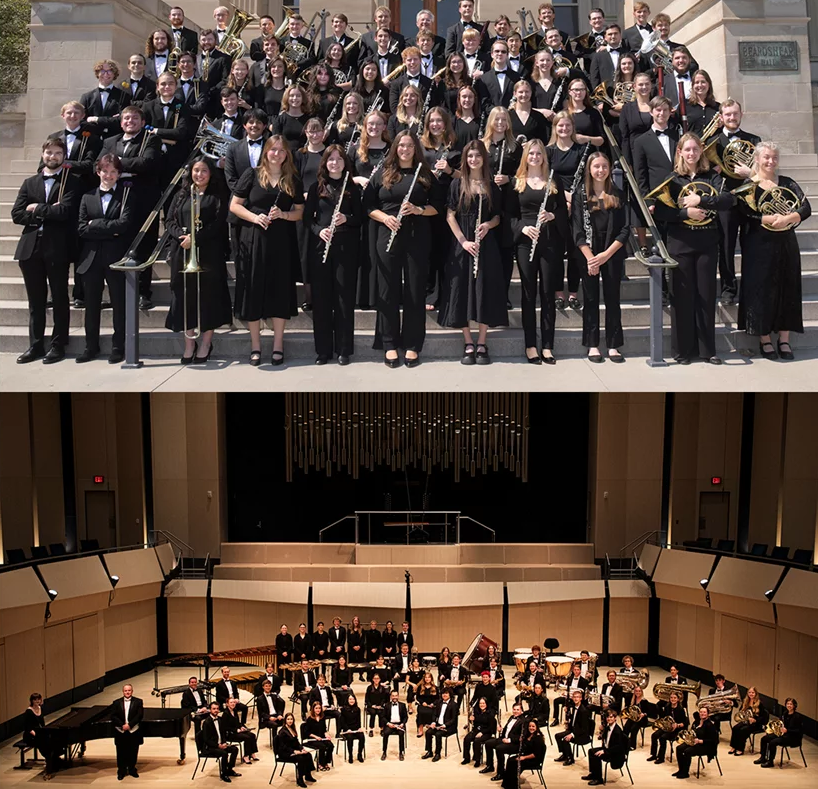 A stage united! The <a href="/IowaStateU/">Iowa State University</a> Wind Ensemble and the @UIowa Symphony Band will present their first-ever joint performance on Friday, March 28, at Chicago's historic Orchestra Hall at Symphony Center, home of the @ChicagoSymphony.

🎶  Learn more: go.iastate.edu/G4PEPF