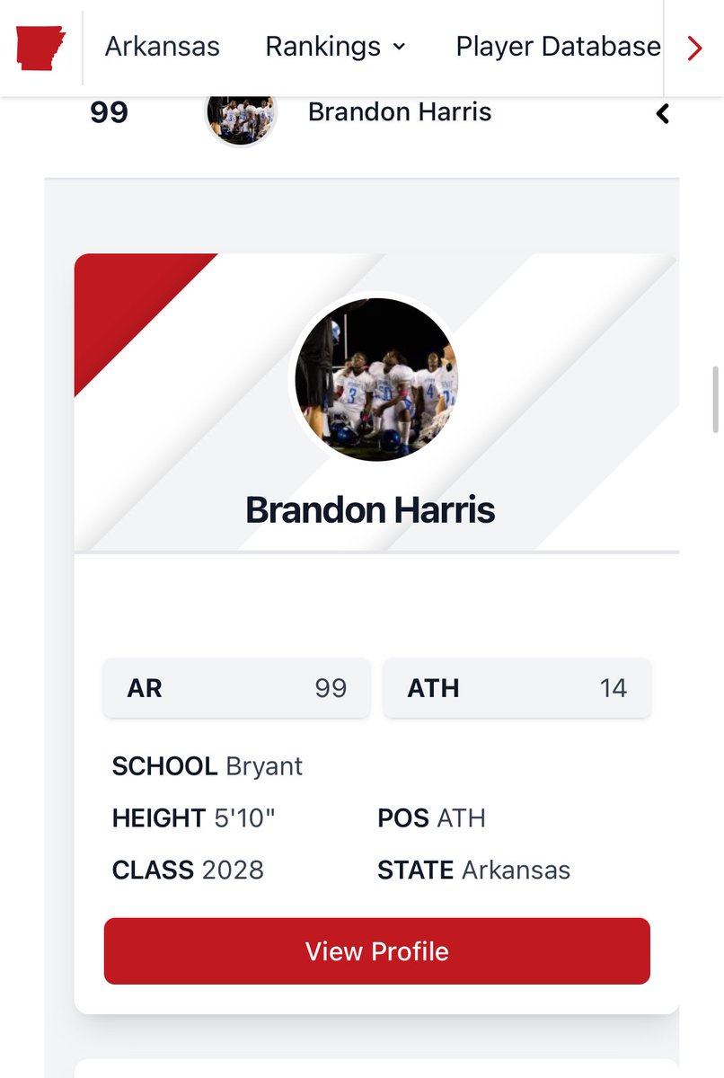Brandon Harris (@bjunknown_) on Twitter photo Blessed to be ranked in the state <a href="/PrepRedzoneAR/">Prep Redzone Arkansas</a> <a href="/PrepRedzone/">Prep Redzone 🏈</a> <a href="/Coach_SandersQ/">Quad Sanders</a> #AGTG <a href="/BryantHornet212/">Bryant Hornet Football</a> Blessed to be ranked in the state <a href="/PrepRedzoneAR/">Prep Redzone Arkansas</a> <a href="/PrepRedzone/">Prep Redzone 🏈</a> <a href="/Coach_SandersQ/">Quad Sanders</a> #AGTG <a href="/BryantHornet212/">Bryant Hornet Football</a>