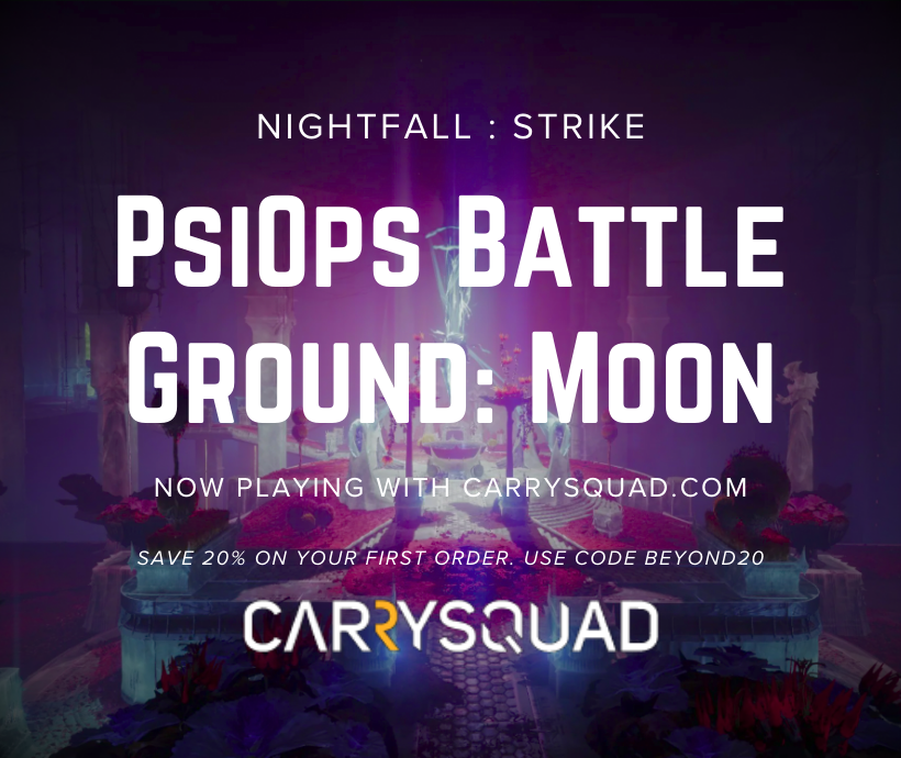 carrysquadcom's tweet image. Hey Guardians! The #Destiny2 weekly reset is here, &amp;amp; this week's #NightfallStrike is PsiOps Battleground: Moon!

Visit CarrySquad.com today &amp;amp; take advantage of the #GrandmasterNightfall Catch Up Node!

#WeeklyReset #GildedSeal #CarrySquad #GamingCommunity