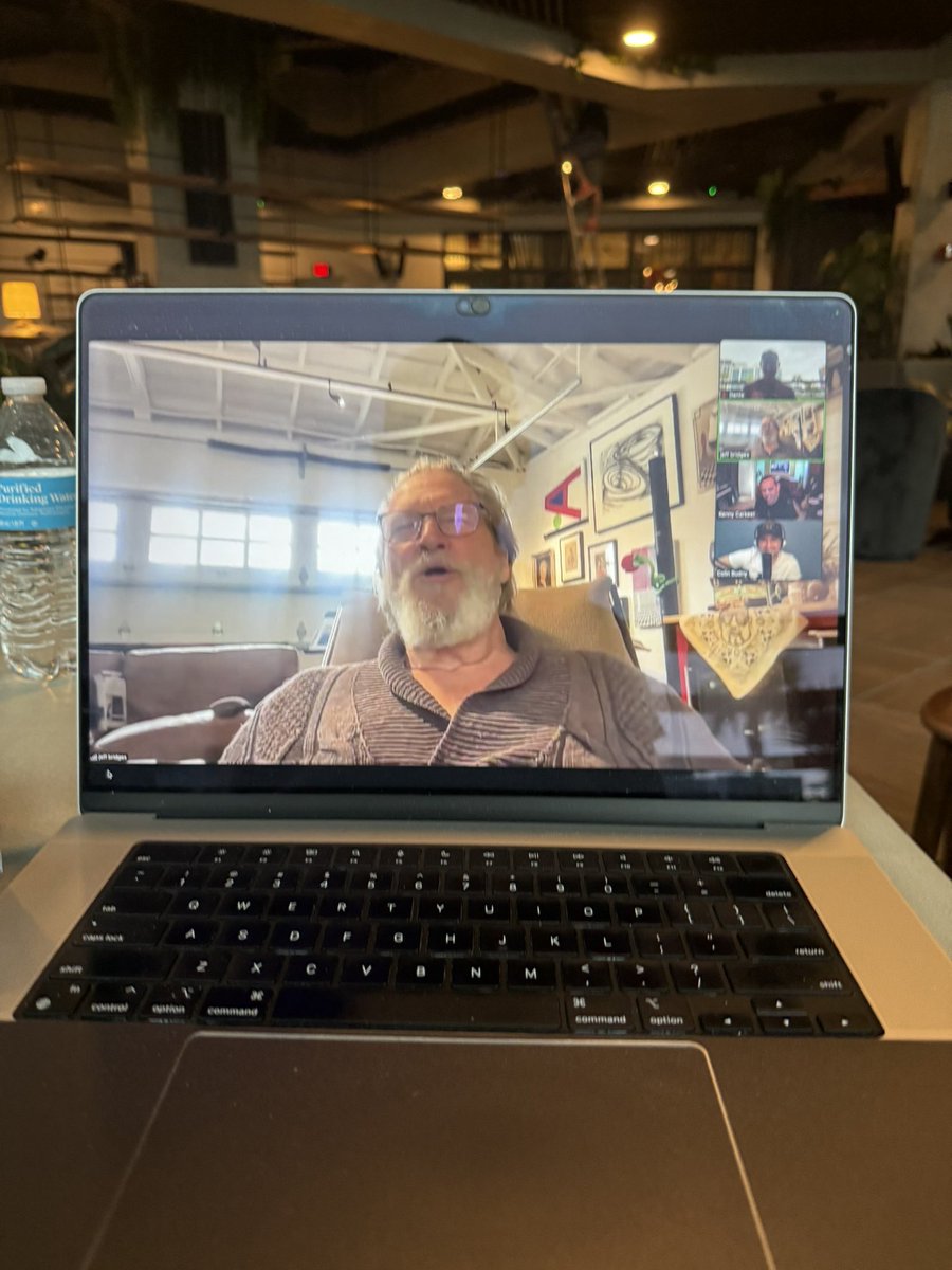 Was awesome talking with The Dude Jeff Bridges today on <a href="/StoolBackstage/">Backstage</a> about his album “Slow Magic” dropping for record store day in a couple weeks