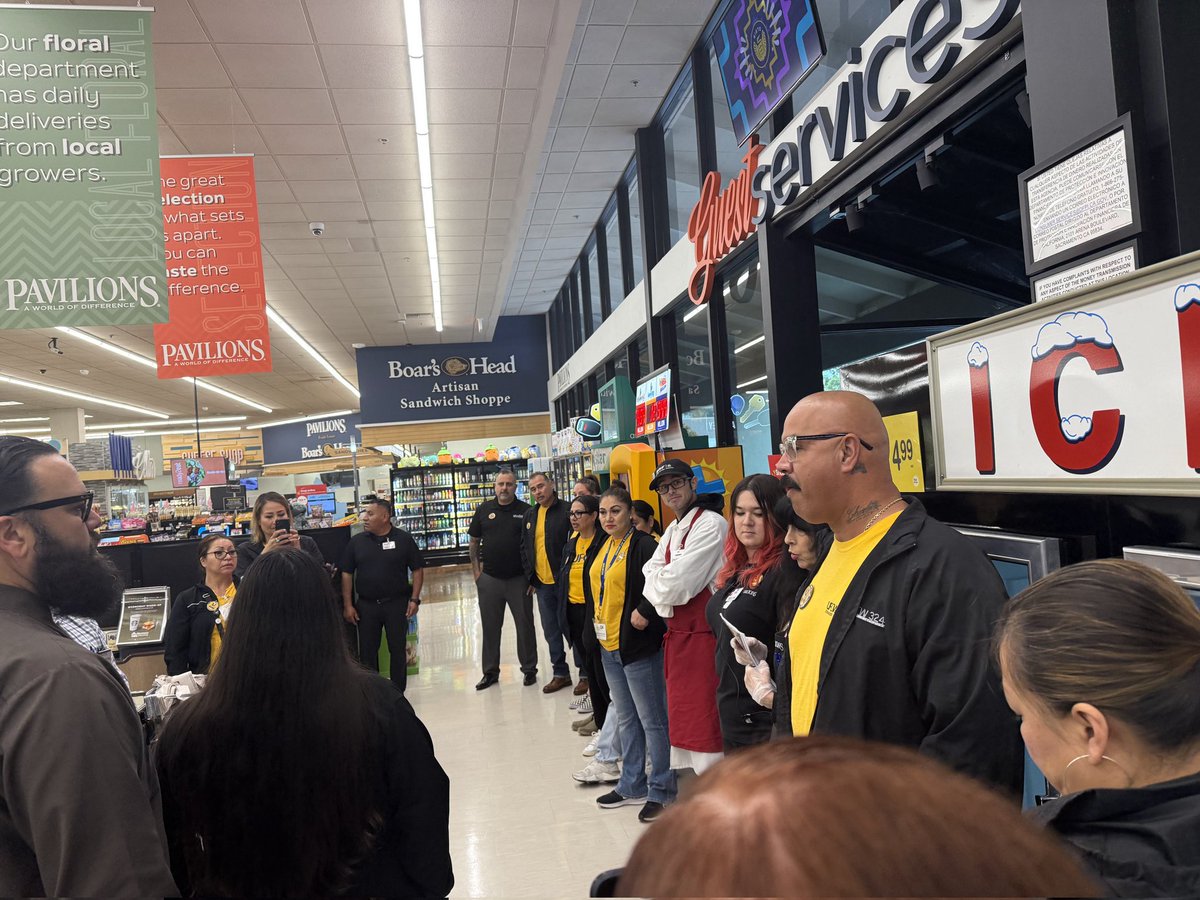 We joined our <a href="/ufcw324/">UFCW324</a> family in a delegation with management at Vons. Our members are fighting for a fair contract across Southern California.#UnionStrong