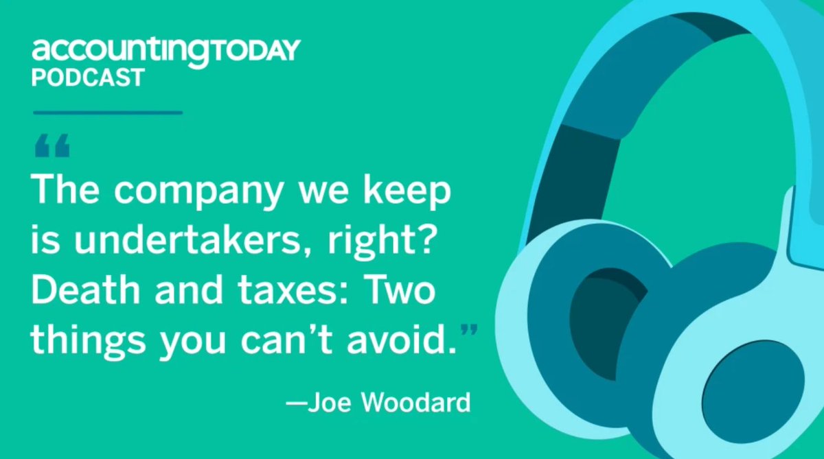 Honored to be part of the congersation this week with <a href="/AccountingToday/">Accounting Today</a>. Thanks for inviting me to the podcast! accountingtoday.com/podcast/are-yo…