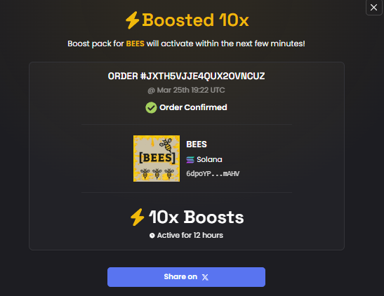BEES_SHARE_EARN's tweet photo. 10x boost here
$BEES to the moon https://t.co/Jcex2bAqlW