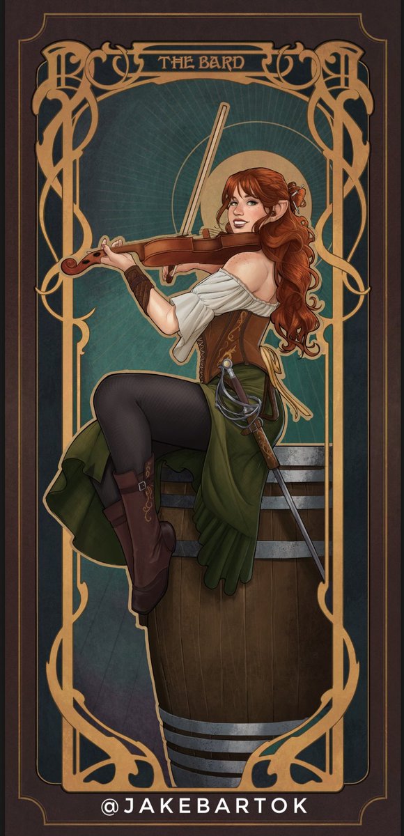 Here’s some Bardic Inspiration for you. 

The second illustration in my #dnd inspired series is: a Halfling Bard!