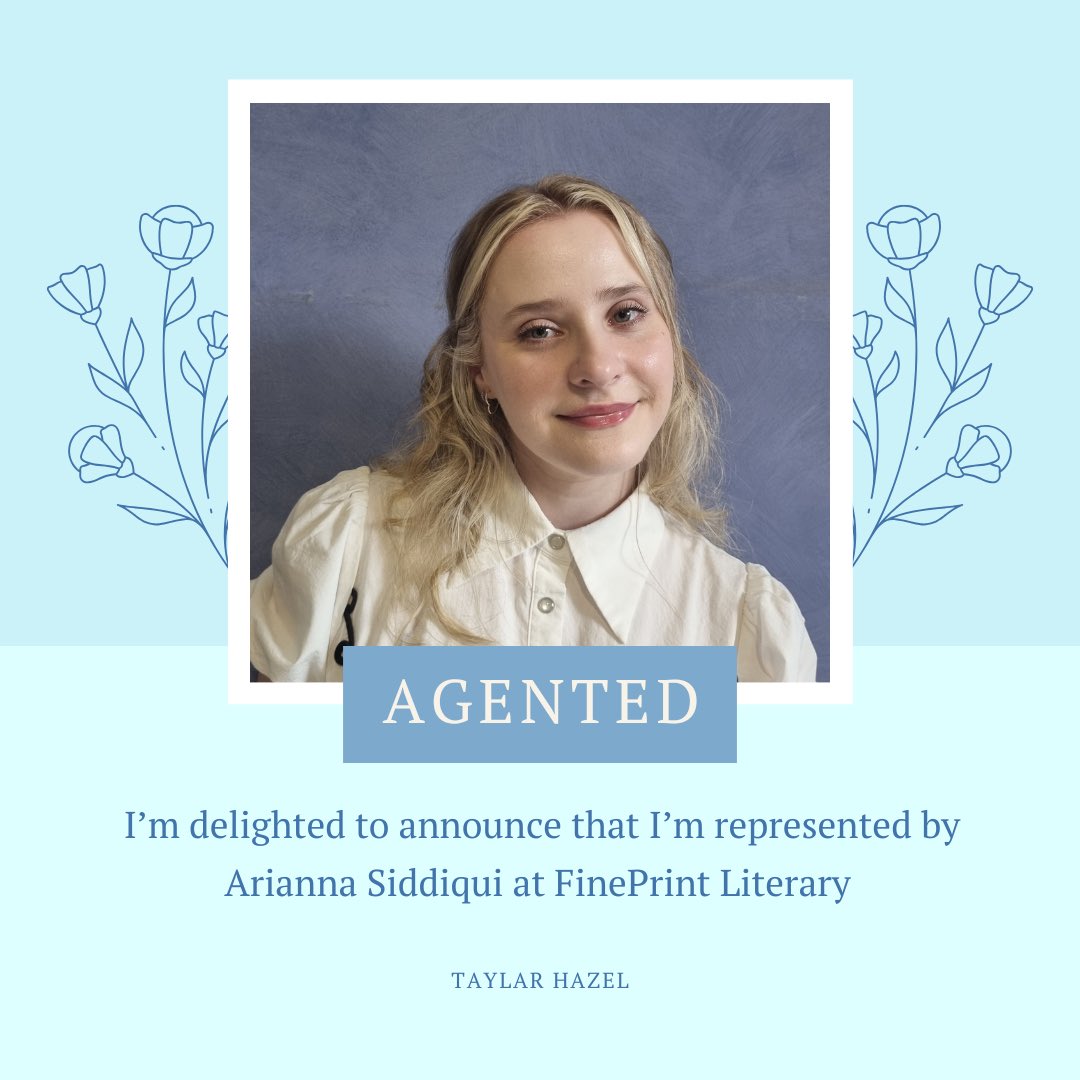 taylarhazel's tweet image. ✨I HAVE AN AGENT✨
I’m beyond thrilled to announce that I’m now represented by @AriannaSidd at @FinePrintLit 🩵🏁
Sports romance has become my absolute favourite thing to write this past year, so having Ari’s passion and enthusiasm for the racing kids is a dream come true.
