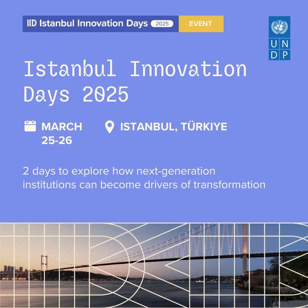 How can institutions adapt to effectively deliver on their missions in a changing world? 

Join us at Istanbul Innovation Days #IID2025 to learn from global innovations and scalable solutions that are shaping the future of institutions: istanbulinnovationdays.org