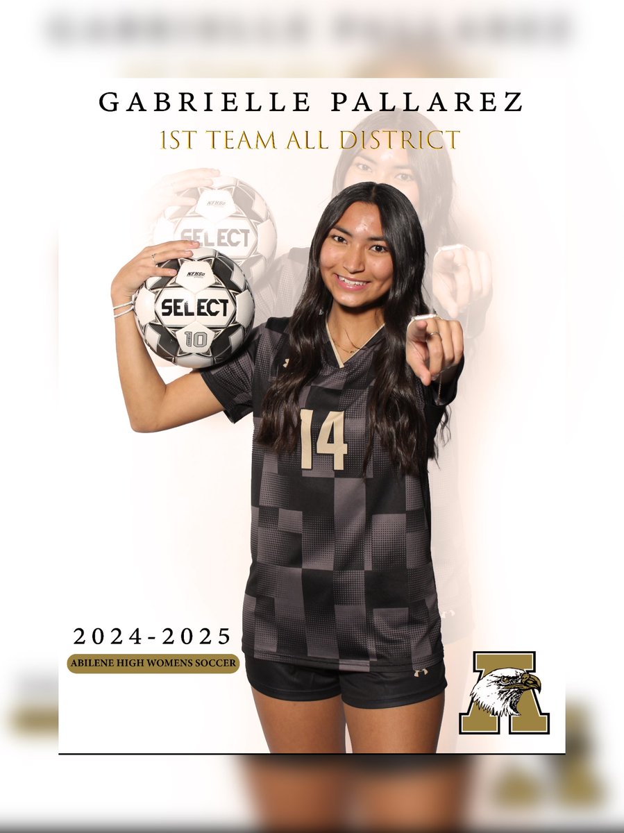 HUGE shoutout to our Abilene High Women's Soccer team for being recognized across the district! 🎉⚽️ We're so proud of your hard work, dedication, and the positive impact you're making. Keep shining, ladies! #LadyEagles