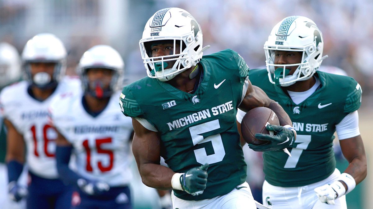 John “Draft” Vogel (@draftvogel) on Twitter photo One player I had a higher grade on than most other media was Michigan State RB Nathan Carter. 
A transfer from UConn, Carter reminds me a lot of Chase Edmonds and I had a draftable grade on him. I really had liked him since his time at UConn.
His pro day results:
4.40 40 (+0.19 One player I had a higher grade on than most other media was Michigan State RB Nathan Carter. 
A transfer from UConn, Carter reminds me a lot of Chase Edmonds and I had a draftable grade on him. I really had liked him since his time at UConn.
His pro day results:
4.40 40 (+0.19