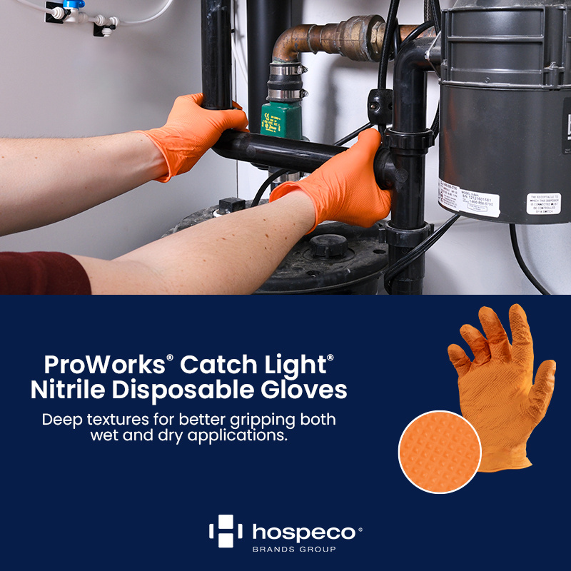 HospecoBrands's tweet image. ProWorks® Catch® Light Nitrile Disposable Gloves are lightweight with deep-textured palms and fingers, giving a better grip in wet and dry applications. 
Visit hubs.li/Q03dmkJ60 to learn more!
#HospecoBrandsGroup #ProWorks #gloves