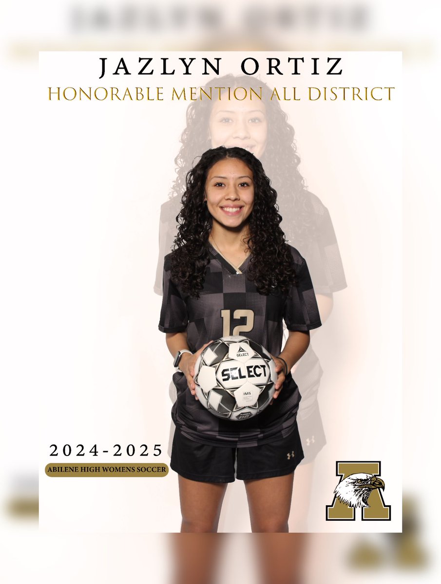 HUGE shoutout to our Abilene High Women's Soccer team for being recognized across the district! 🎉⚽️ We're so proud of your hard work, dedication, and the positive impact you're making. Keep shining, ladies! #LadyEagles