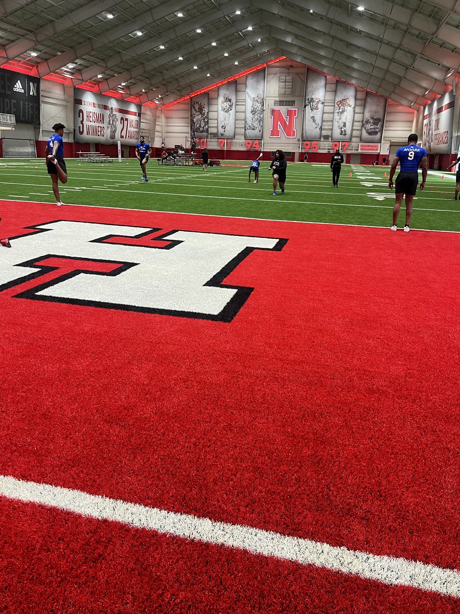 Thank you to ⁦<a href="/HuskerFootball/">Nebraska Football</a>⁩ and ⁦<a href="/CoachMattRhule/">Matt Rhule</a>⁩ for allowing ⁦⁦<a href="/UNK_Football/">UNK Football</a>⁩ participate in the pro day!  🤘