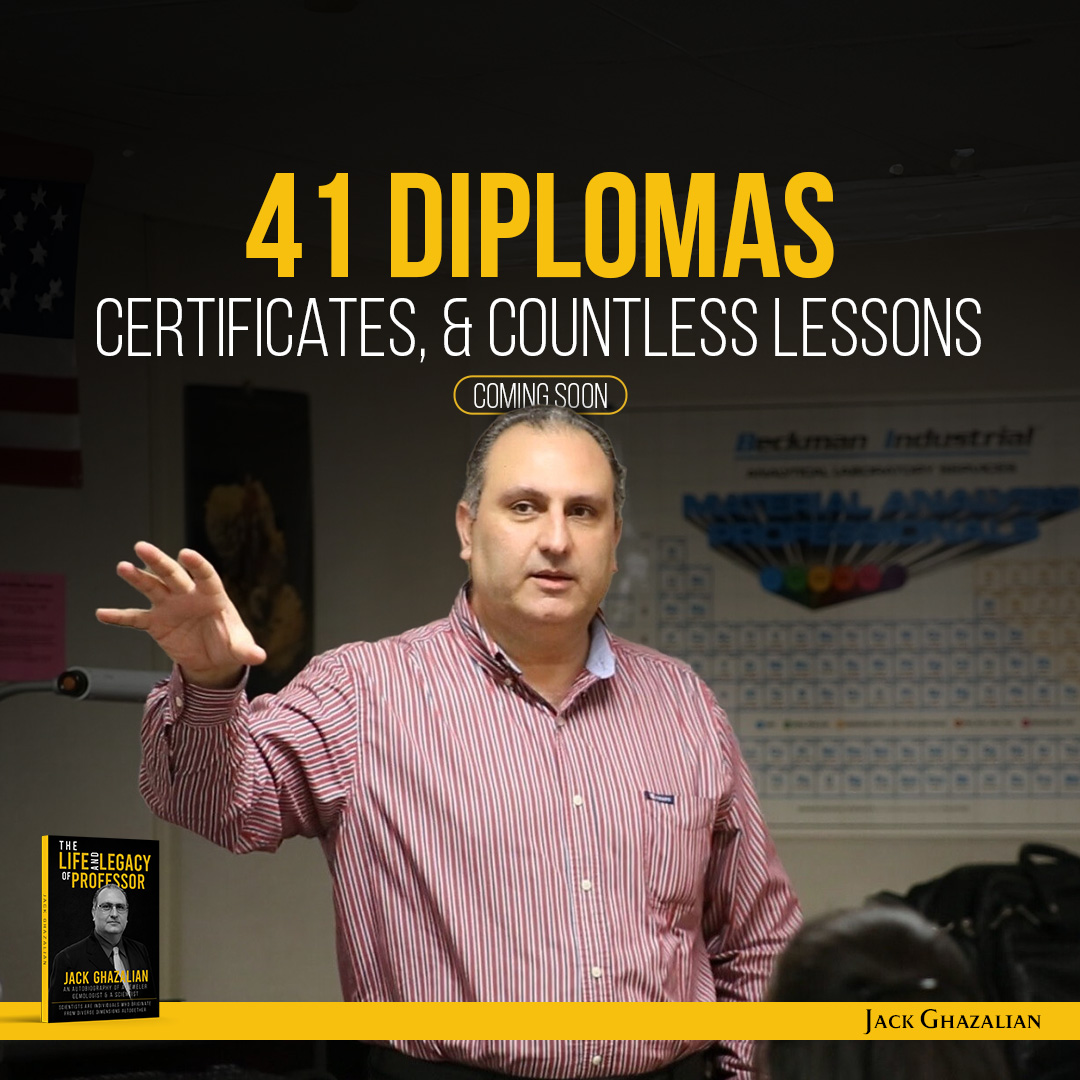 Gemologyscience's tweet photo. Jack’s 41 diplomas and certificates are a testament to a lifetime of learning and teaching. 🎓

Learn more about his inspiring journey and expertise!

#jackghazalian #ebook #author #thelifeandlegacyofprofessorjackghazalian #memoir #amazonkindle #kindle #bestbook #writer #bookclub https://t.co/NrXOOrzvYM