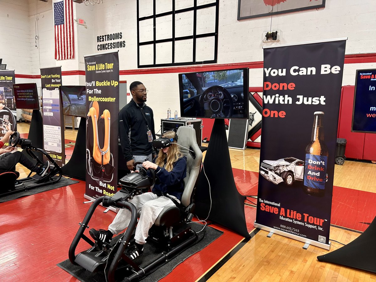 Powerful day at Deer Park High School with the Save A Life Tour. Students experienced the dangers of impaired and distracted driving through hands-on simulators and impactful conversations. Grateful for opportunities that educate and protect our kids. <a href="/DeerParkSchools/">Deer Park Schools</a>