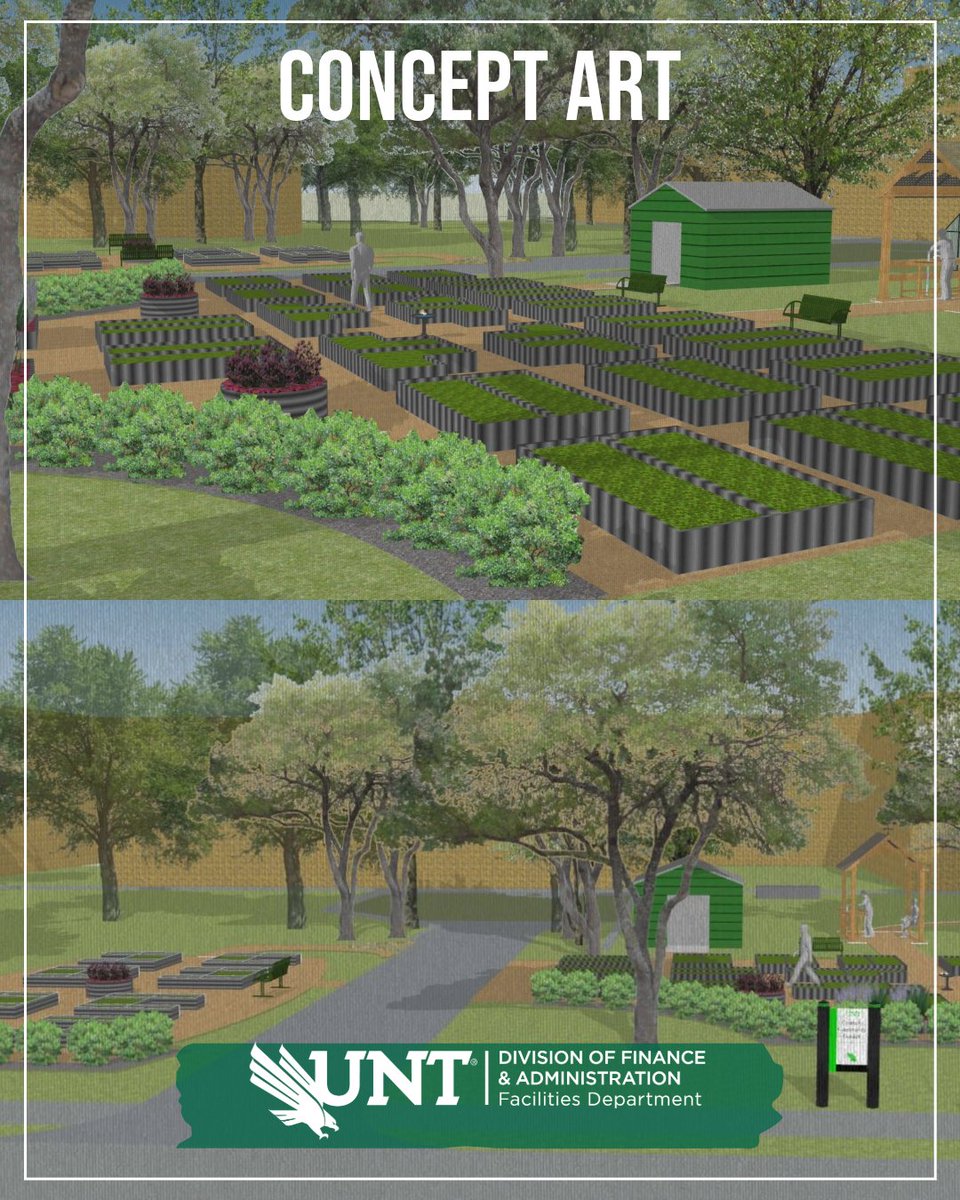 UNT Facilities (@untfacilities) on Twitter photo 🌱 Exciting news! The Community Garden has officially opened in collaboration with <a href="/UNTWMGF/">UNT We Mean Green Fund</a> behind Crumley Hall! 🏡🌿 Designed by one of our Project Managers, this space fosters sustainability, hands-on learning & community connection. We can’t wait to see it flourish! 🌻✨ 🌱 Exciting news! The Community Garden has officially opened in collaboration with <a href="/UNTWMGF/">UNT We Mean Green Fund</a> behind Crumley Hall! 🏡🌿 Designed by one of our Project Managers, this space fosters sustainability, hands-on learning & community connection. We can’t wait to see it flourish! 🌻✨