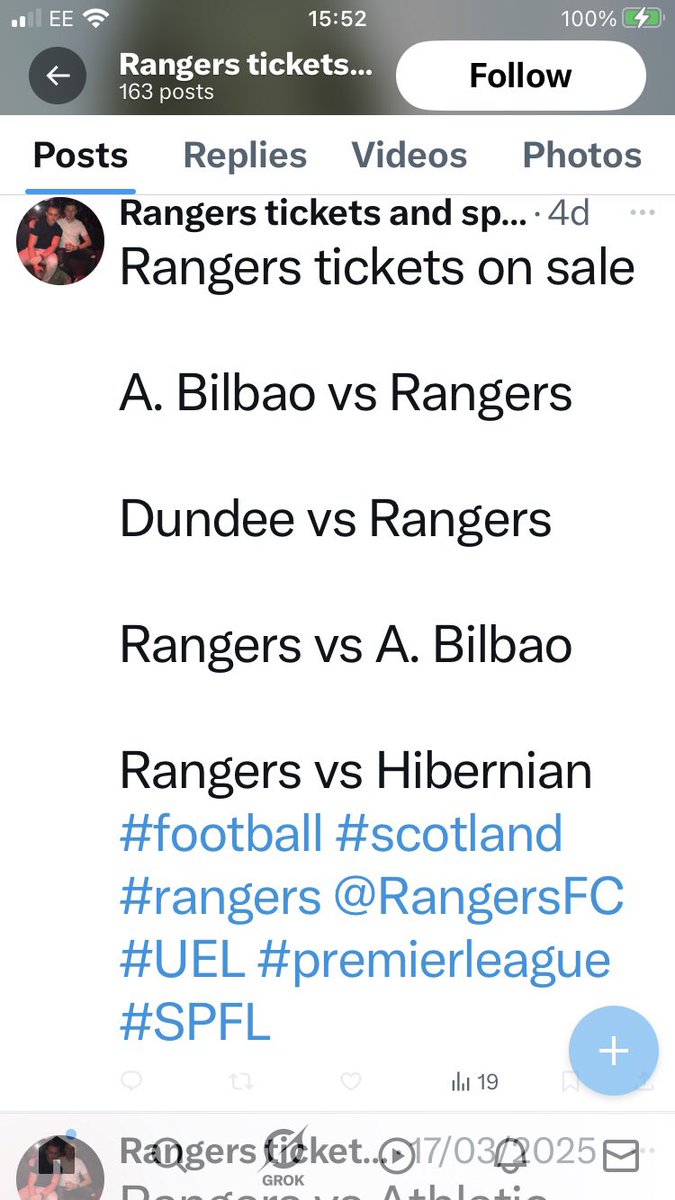Dave.ELeighLUFC ๐ค๐๐ (@e_lufc) on Twitter photo Was @ _Leeds_spares & now @_Rangerslad_
Our fans called him out as a scammer, now trying it on your fanbase.
Please share.
<a href="/Lisawoody30/">Lisa Woodward</a>
<a href="/therealjonnyh71/">JH</a>
<a href="/lazarus_jonah/">Jonah Lazarus๐ฌ๐ง๐จ๐ฆ</a>
<a href="/callumoneill44/">Callum O'Neill</a>
<a href="/SeafarerMichael/">๐ ๐ถ๐ฐ๐ต๐ฎ๐ฒ๐น</a>
<a href="/BarrySouness/">Barry Souness</a>
<a href="/Eastenclosure1/">55titles</a>
<a href="/woodfarmboy/">Greig โฝ๏ธ๐ฅ</a> Was @ _Leeds_spares & now @_Rangerslad_
Our fans called him out as a scammer, now trying it on your fanbase.
Please share.
<a href="/Lisawoody30/">Lisa Woodward</a>
<a href="/therealjonnyh71/">JH</a>
<a href="/lazarus_jonah/">Jonah Lazarus๐ฌ๐ง๐จ๐ฆ</a>
<a href="/callumoneill44/">Callum O'Neill</a>
<a href="/SeafarerMichael/">๐ ๐ถ๐ฐ๐ต๐ฎ๐ฒ๐น</a>
<a href="/BarrySouness/">Barry Souness</a>
<a href="/Eastenclosure1/">55titles</a>
<a href="/woodfarmboy/">Greig โฝ๏ธ๐ฅ</a>