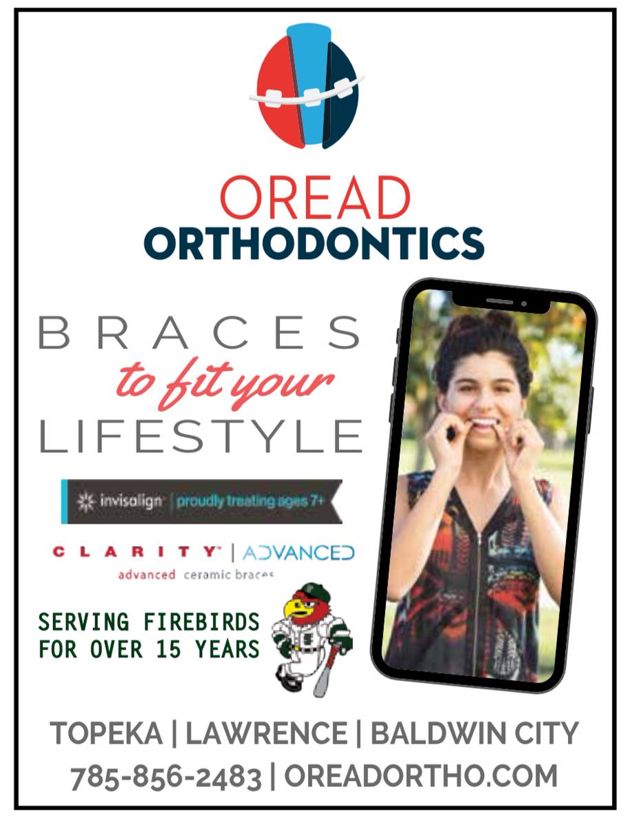 Thank you Oread Orthodontics for being a Media Guide sponsor.  We appreciate your support!

oreadortho.com