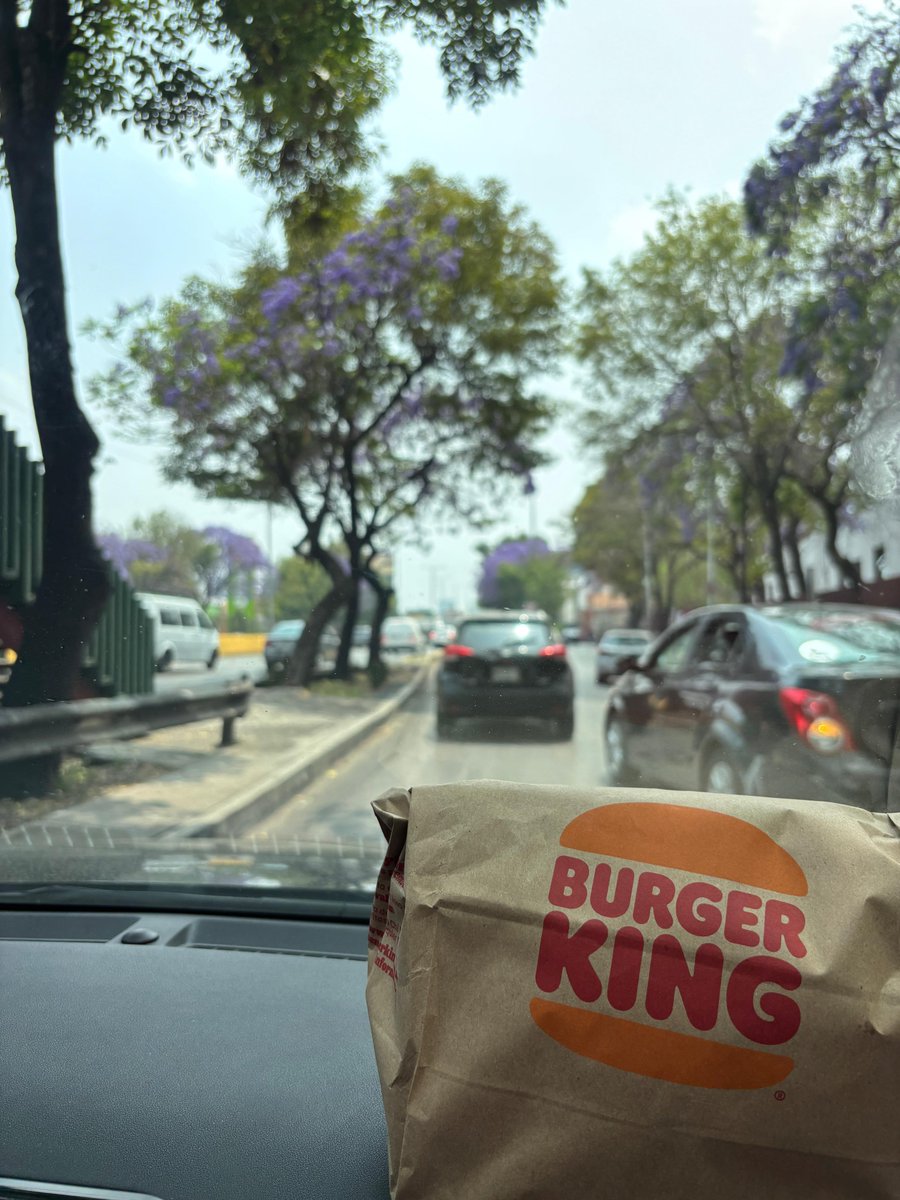 En el Paulinamovil, con mi combo Long Rodeo . Es exclusivo de #AutoKing <a href="/BurgerKingMX/">Burger King MX</a>. Porque me ya tenía mucha hambre jajajaj Lol 🫶🏻