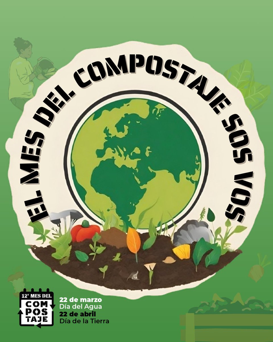 mesdelcompost's tweet photo. Este mes, más que nunca, recordemos que el cambio empieza por nosotros. Que cada puñado de compost es un acto de amor por el presente y el futuro. Que celebrar el compostaje es celebrar la vida.
Decilo fuerte: EL MES DEL COMPOSTAJE SOS VOS! 📷
#MesDelCompostaje #MDC2025 https://t.co/ZRIaNhc2y1