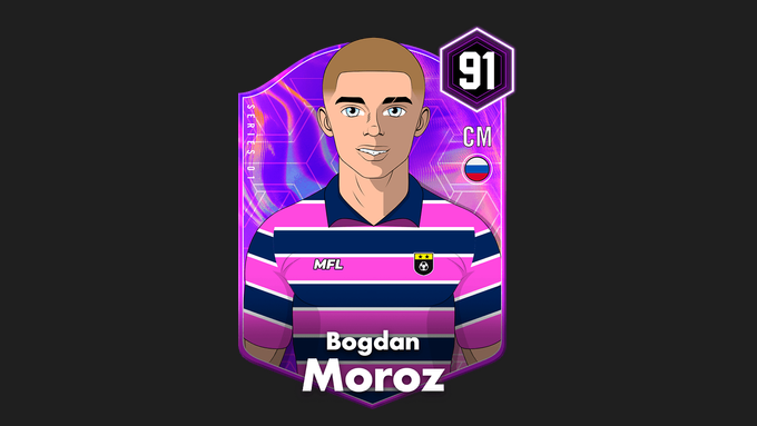 MFLSales's tweet photo. Bogdan Moroz (overall 91) sold for $1400

Age: 22
Positions: CM
Nationality: Russia
Overall: 91 🟣
PAC: 66   SHO: 93   PAS: 92
DRI: 92   DEF: 87   PHY: 88

Seller: https://t.co/Td6eKln1zg
Buyer: https://t.co/xDn1Xis86i https://t.co/fC1y0uD4mK