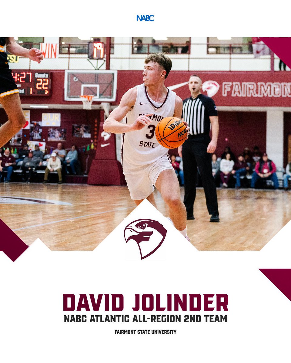 Congratulations David Jolinder on NABC Atlantic All-Region 2nd Team honors! #SoarFalcons