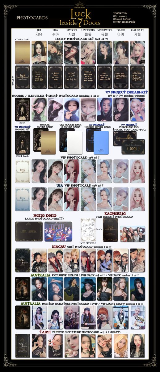 🌑🎄Dreamcatcher 2024 / 2025 World Tour [Luck Inside 7 Doors] & [7