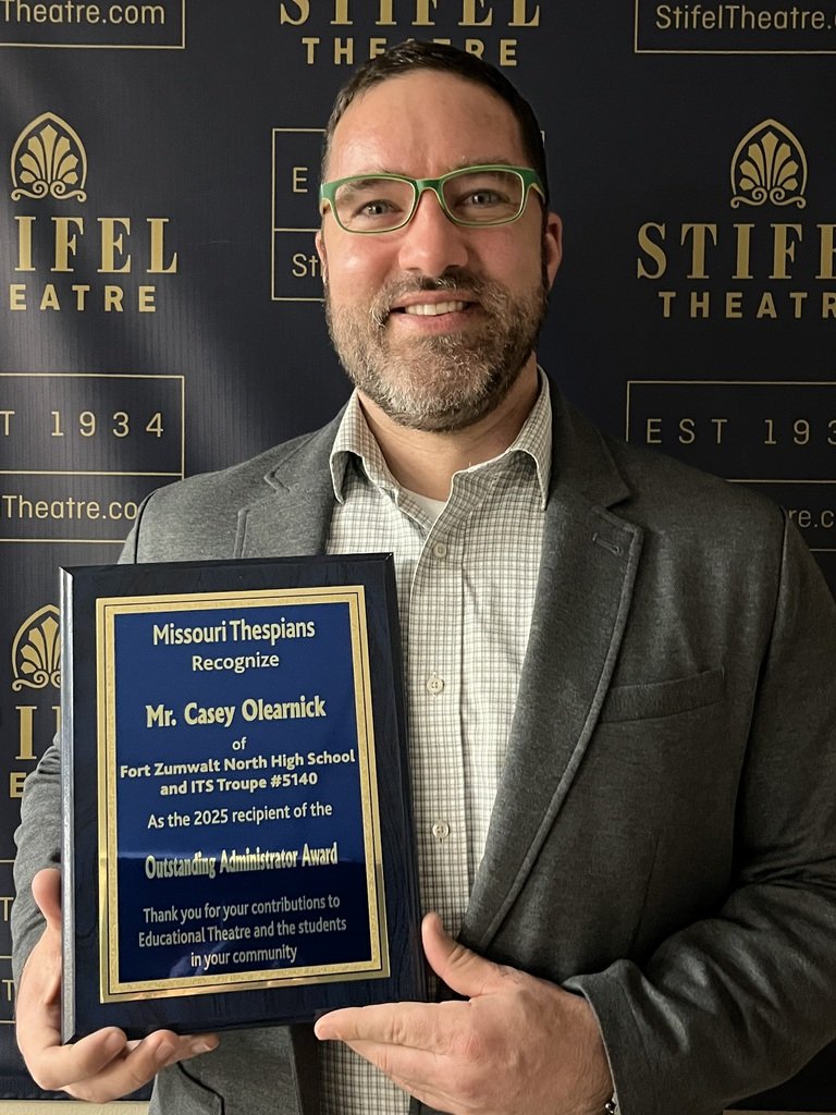 FZSchools's tweet photo. Theatre in Our Schools month S/O to our outstanding performers! Among the awards at the state conference: @ZumSouth Talia Wright cast and presented her original one act. @FZN_Panthers Nigus=Teacher of the Year and Olearnick=Administrator of the Year. More at https://t.co/Y7PgtSgbRM