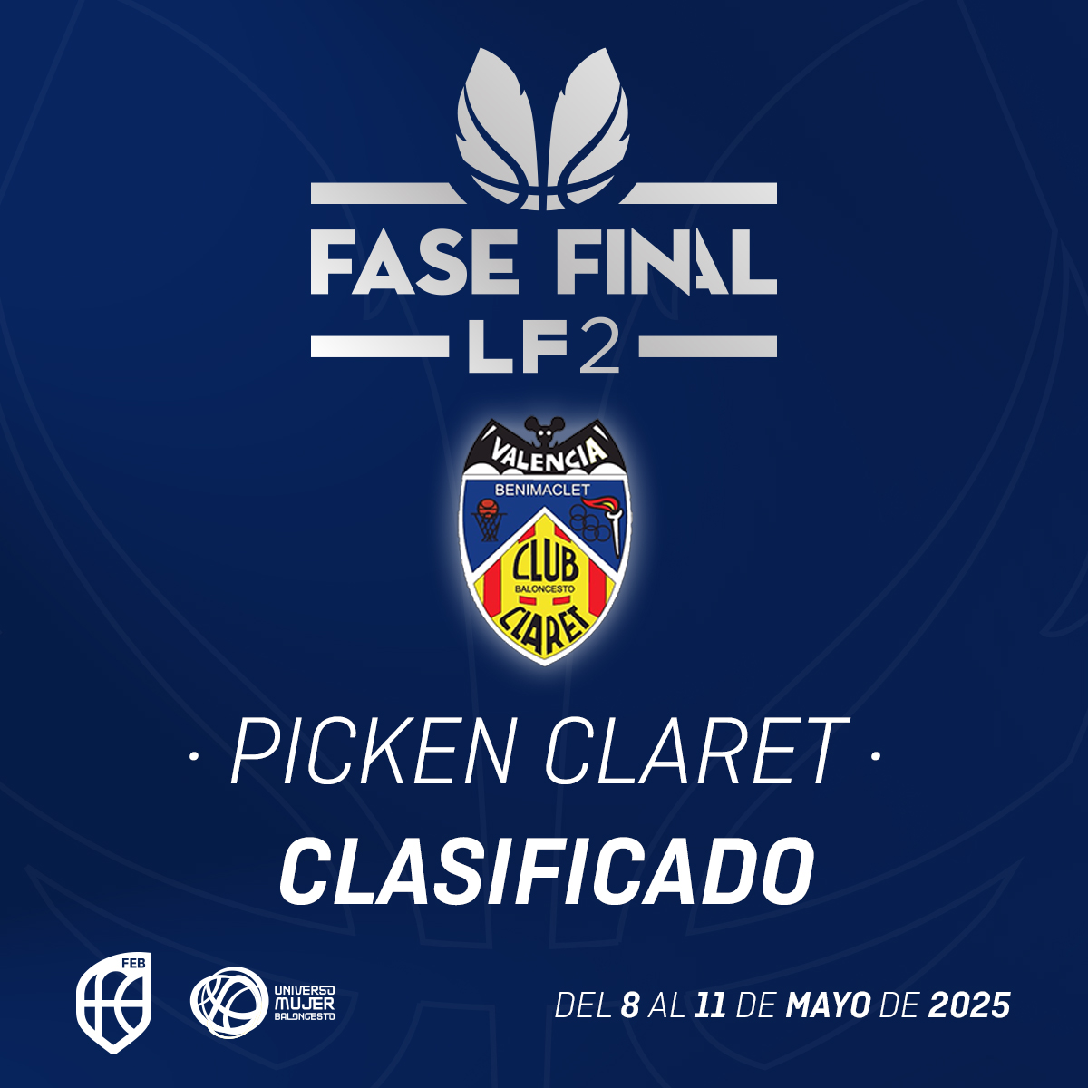 ⛹️‍♀️ #FaseFinalLF2: Con su última victoria, el Picken Claret completa los billetes del Grupo A 🎟️✈️

🅰 𝗚𝗿𝘂𝗽𝗼 𝗔:
1⃣ <a href="/cbsfemenino/">CB Sevilla Femenino</a> ✅
2⃣ <a href="/CPMiralvalle/">CP Miralvalle</a>✅
3⃣ <a href="/FEMENINALCORCON/">FEMENINO ALCORCÓN</a> ✅
4⃣ <a href="/CBClaret/">CB Claret Benimaclet</a> ✅

🅱 𝗚𝗿𝘂𝗽𝗼 𝗕:
1⃣ <a href="/cdunibasket/">Unibasket Logroño</a>✅ 
2⃣ ----------❓
3⃣ ----------❓
4⃣ ----------❓