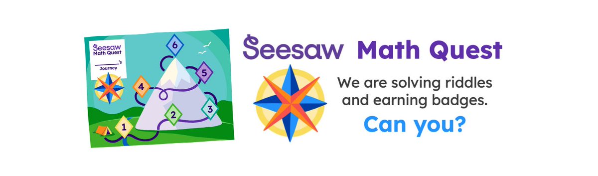 MISD Seesaw peeps: Math Quest begins today! 
Teachers Play Along:
Sign in to Seesaw (March 25 - April 30, 2025)
Solve the weekly riddle with your class &amp; click “We solved it!”
Assign the interactive map so students can track their progress.
📷 That’s it- You’ll be entered to win!