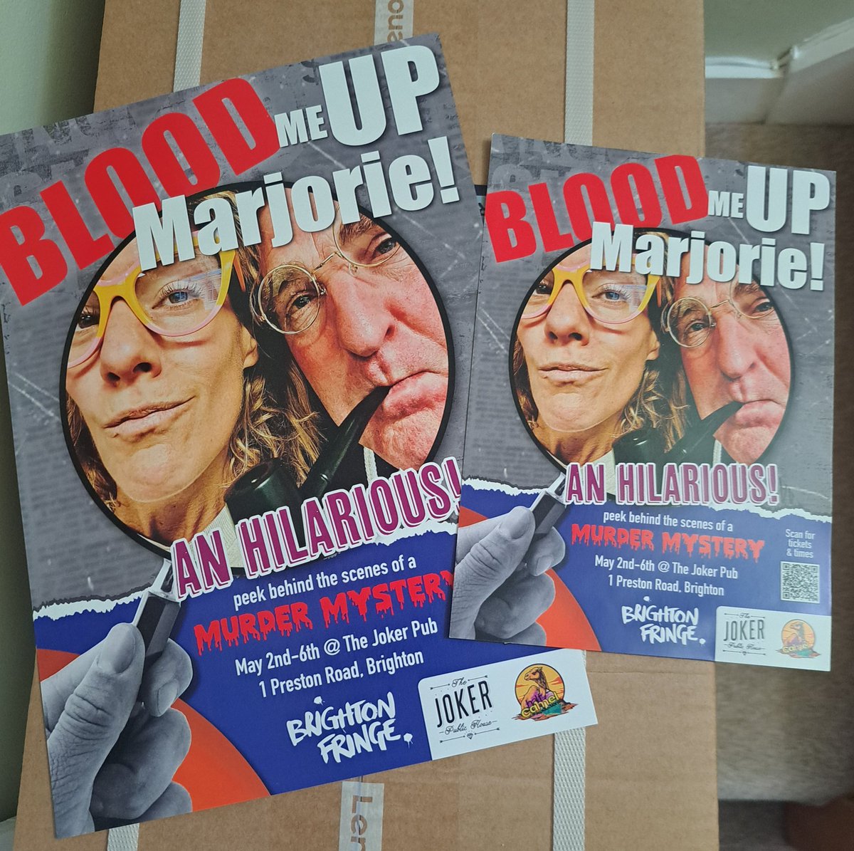Blood Me Up Marjorie! (@bmum25) on Twitter photo Fancy a giggle? Visit <a href="/brightonfringe/">Brighton Fringe</a> to see the comedy 'Blood Me Up Marjorie!' <a href="/joker_brighton/">The Joker Brighton</a> May 2-6. Find us: brightonfringe.org
<a href="/Brighton_tweets/">Brighton Tweets</a> <a href="/BrightonHoveCC/">Brighton & Hove City Council</a> <a href="/Love_Brighton/">VisitBrighton</a> Fancy a giggle? Visit <a href="/brightonfringe/">Brighton Fringe</a> to see the comedy 'Blood Me Up Marjorie!' <a href="/joker_brighton/">The Joker Brighton</a> May 2-6. Find us: brightonfringe.org
<a href="/Brighton_tweets/">Brighton Tweets</a> <a href="/BrightonHoveCC/">Brighton & Hove City Council</a> <a href="/Love_Brighton/">VisitBrighton</a>