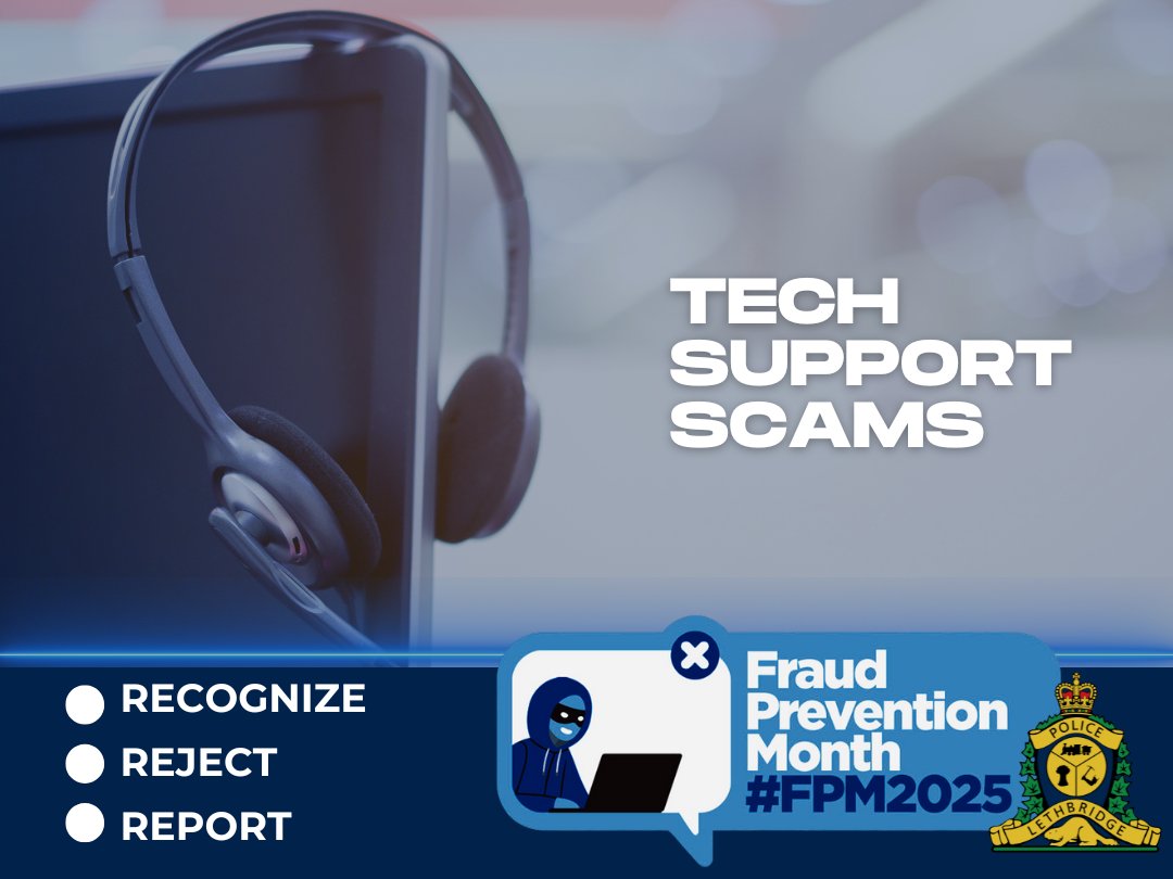 lethpolice's tweet photo. Ctrl+Alt+Deceit. Tech support scammers make victims believe a virus has infected their computer that the scammer can "fix." Instead they install malware and alter settings that can steal personal & financial info.
https://t.co/Ezr4ZEAkpA
#RecognizeRejectReport #FPM2025 #yql https://t.co/1i4RhOmx3b