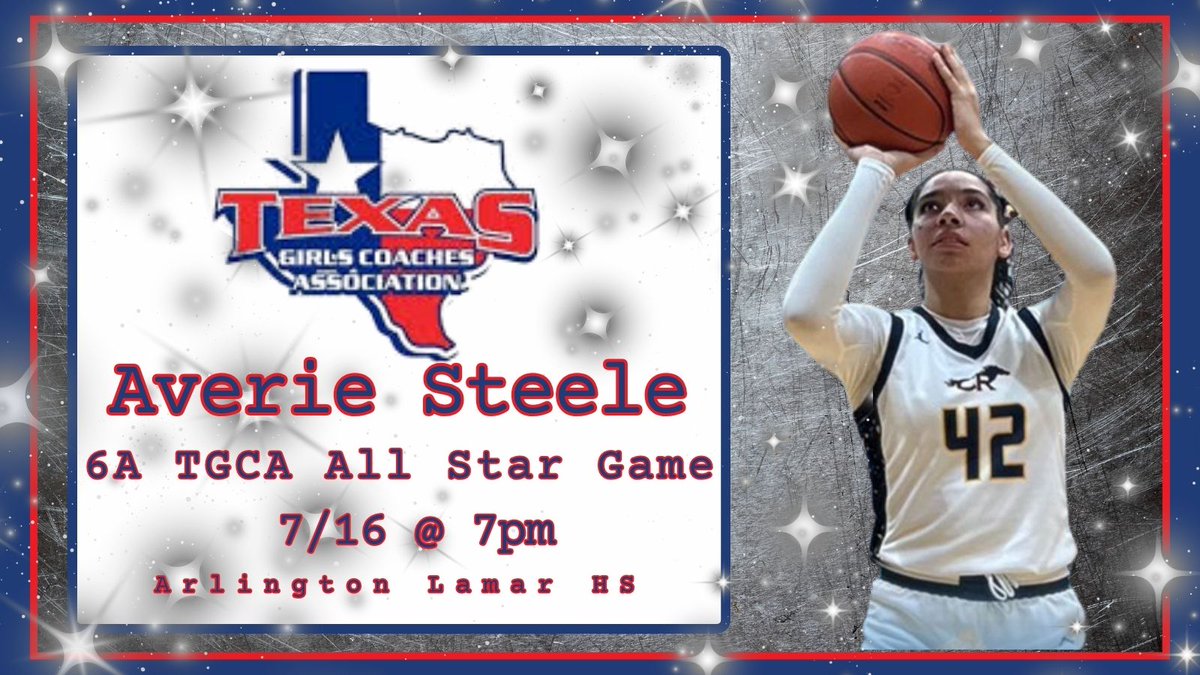 Cypress Ranch Girls Basketball (@cyranchgbb) on Twitter photo Our kiddo is at it again. Congrats to Averie Steele on being selected to the TGCA All Star Game. <a href="/AverieSteele42/">Averie steele</a> <a href="/CyRanchBoosters/">Cypress Ranch Athletic Booster Club (CRABC)</a> <a href="/CFISDAthletics/">CFISDAthletics</a> Our kiddo is at it again. Congrats to Averie Steele on being selected to the TGCA All Star Game. <a href="/AverieSteele42/">Averie steele</a> <a href="/CyRanchBoosters/">Cypress Ranch Athletic Booster Club (CRABC)</a> <a href="/CFISDAthletics/">CFISDAthletics</a>