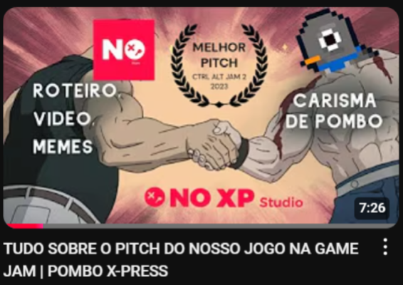 noxpstudio's tweet photo. That’s how we wrapped up the Pombo version for the game jam! We also improved our pitches in phases 1 and 2—and won Best Pitch! 🎉 You can check it out on our YouTube channel! https://t.co/dGNN0ecsmT