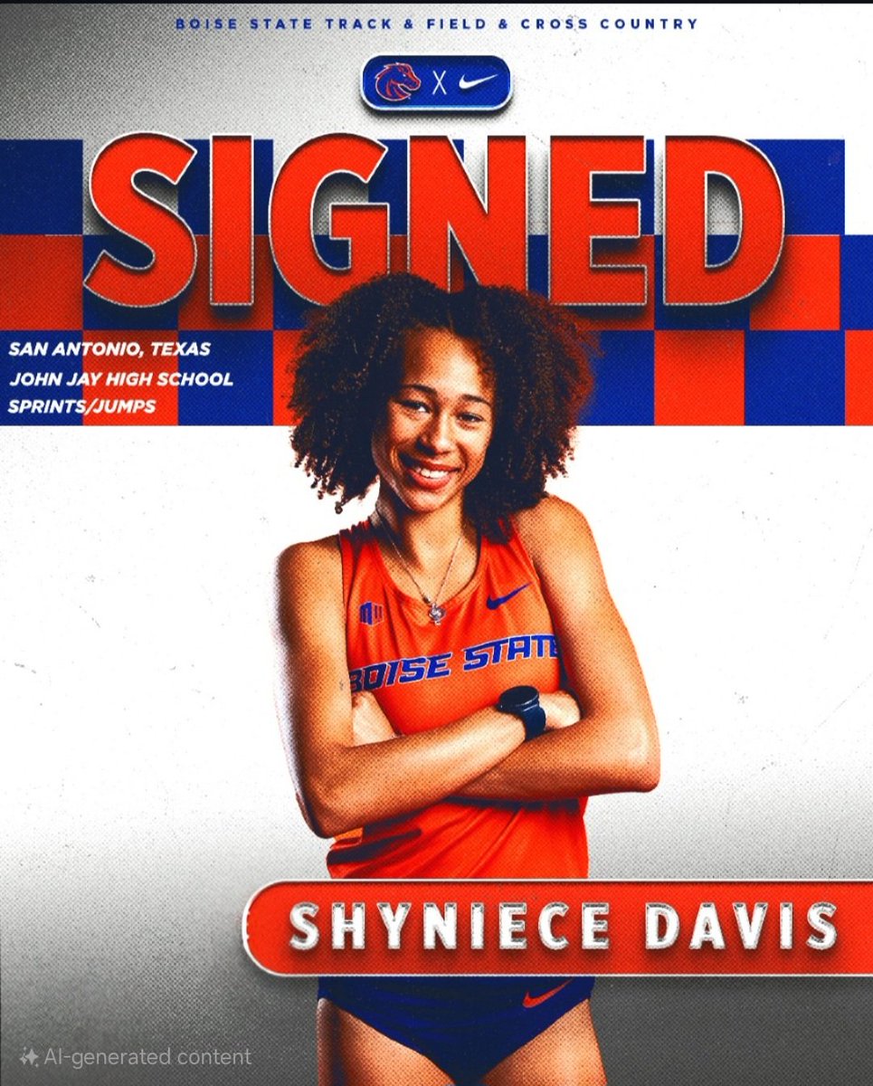 Congratulations to <a href="/shi_davis11/">shyniece davis</a> for signing to <a href="/BroncoSportXCTF/">Boise State XC | T&F</a>