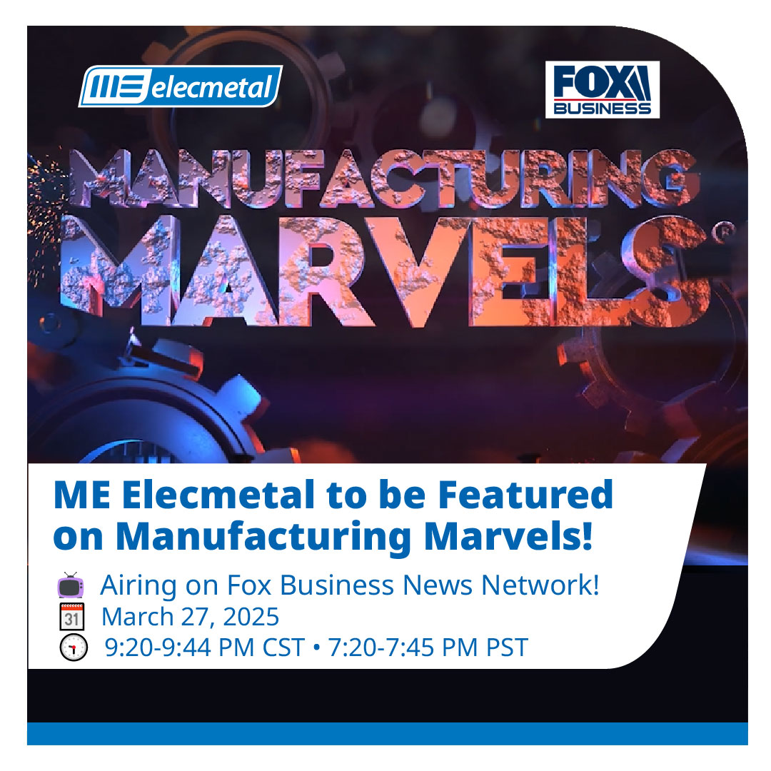 Set your DVRs! This Thursday, March 27th, Manufacturing Marvels will feature ME Elecmetal’s Duluth foundry on the Fox Business News Network!
Catch the segment from 9:20-9:45 PM CST to see how we’re driving operational excellence &amp; sustainable mining through continuous improvement
