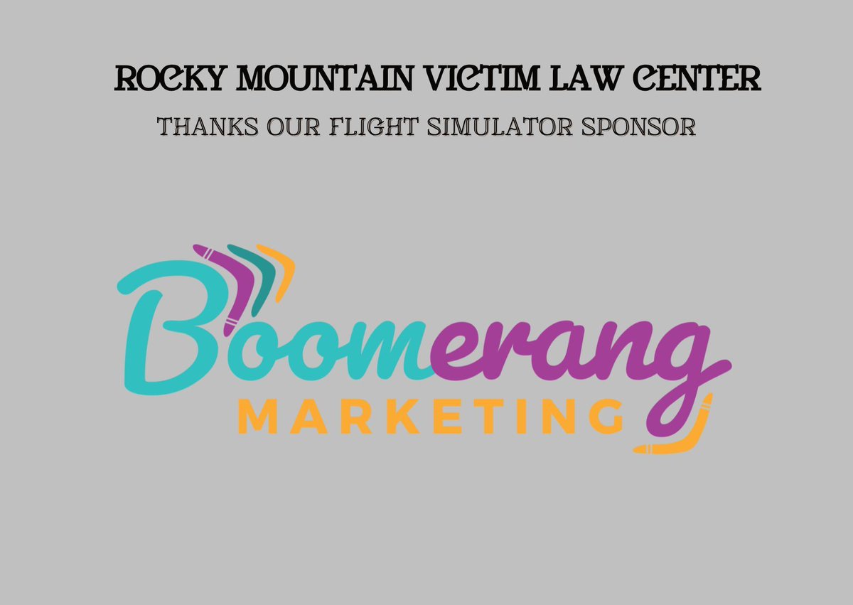 👏 Big thanks to <a href="/WilhiteLawFirm/">The Wilhite Law Firm - CO</a> and Boomerang Marketing for supporting "An Evening to Honor Victims' Rights"! Their help lets you try the flight simulator and show your support for victims' rights.

🎟️ Haven’t got your tickets? Join us on April 10th: spotlightcolorado.com/online_sales/r…