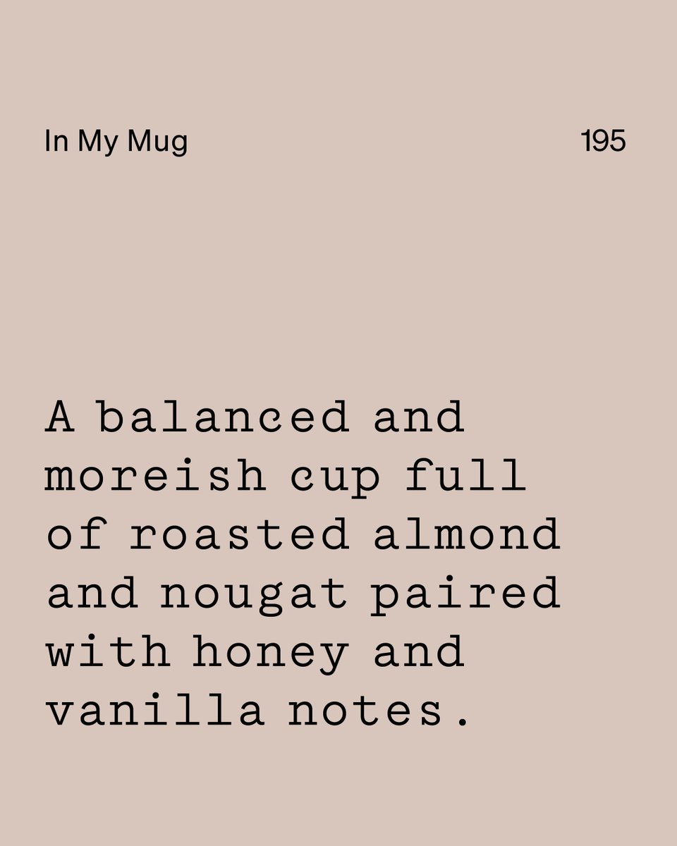 This week’s In My Mug is a real treat! ☕✨ Sítio Barra from Brazil brings roasted almond, nougat, honey &amp; vanilla vibes.

Run by the Gonçalves family, this farm’s all about passion &amp; specialty coffee. From washing to sun-drying, every step’s crafted to perfection. 💛
