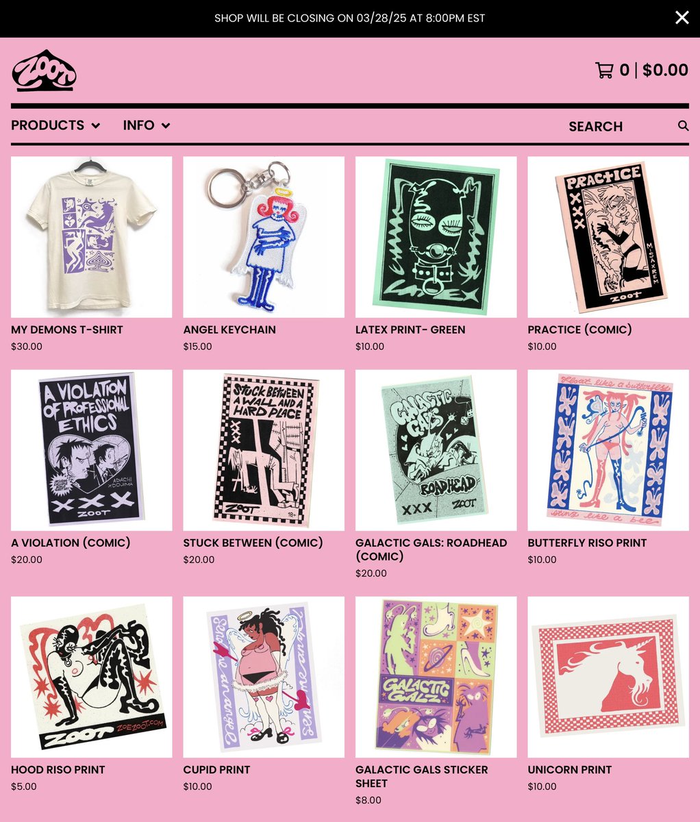 P.S. my online shop is open till Friday (mar. 28)! You can buy physical copies or my NSFW comics HERE:

zoot.bigcartel.com